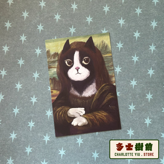 Meow-na Lisa Postcard