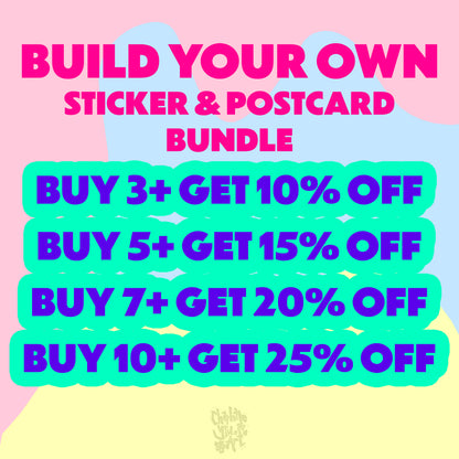 Build Your Own Postcard & Sticker Bundle