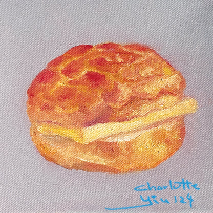 Pineapple Bun 菠蘿包 003 - Original Oil Painting